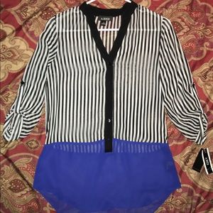 A.BYER LONG SLEEVE SEE THROUGH TOP SMALL